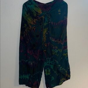 Tie-Dye Wrap Trousers